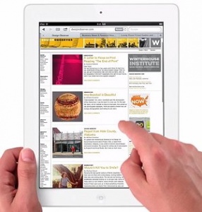 Tablet iPad společnosti Apple.