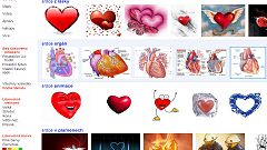 Výsledek hledání slova srdce na Google Obrázky podle témat.